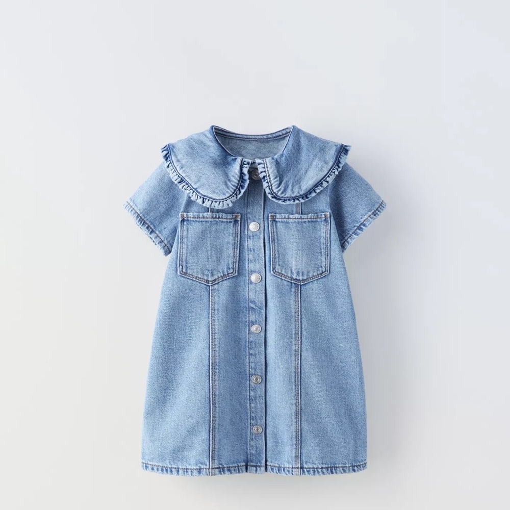 Collared Denim Dress